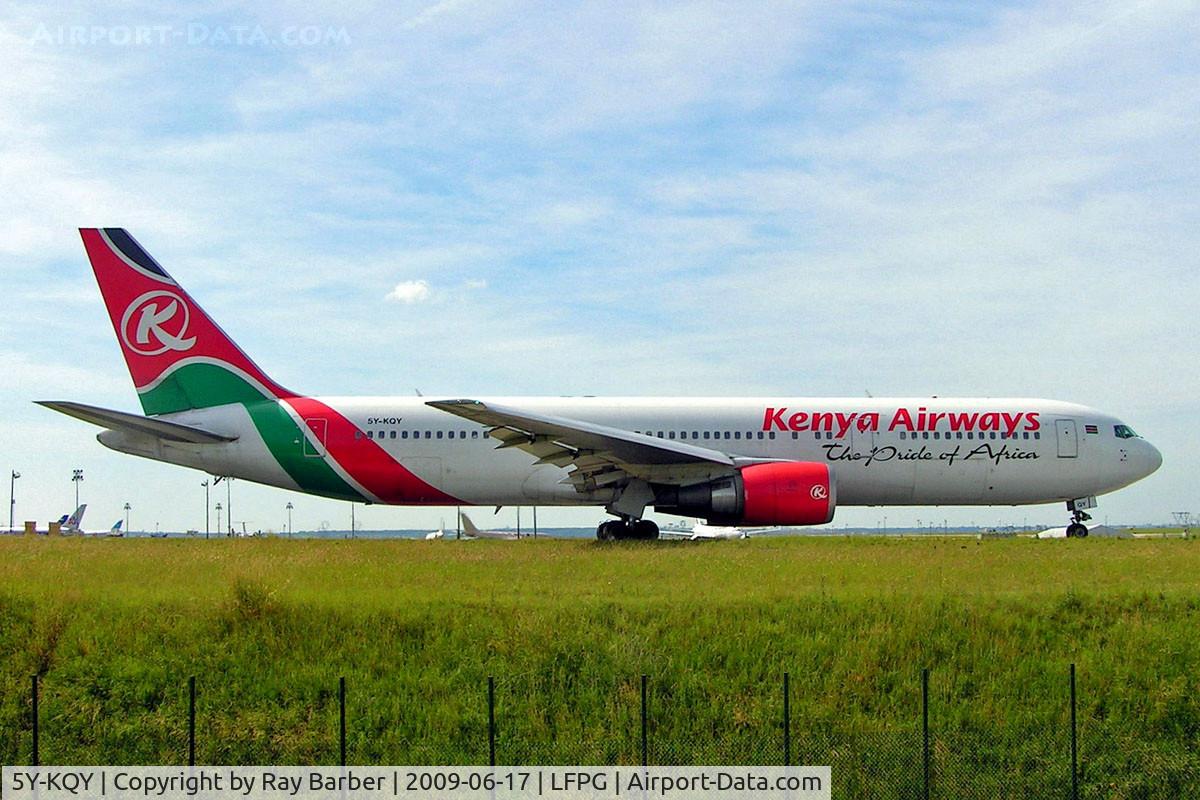 5Y-KQY, 2001 Boeing 767-36N/ER C/N 30841, Boeing 767-36NER [30841] (Kenya Airways) Paris-Charles De Gaulle~F 17/06/2009