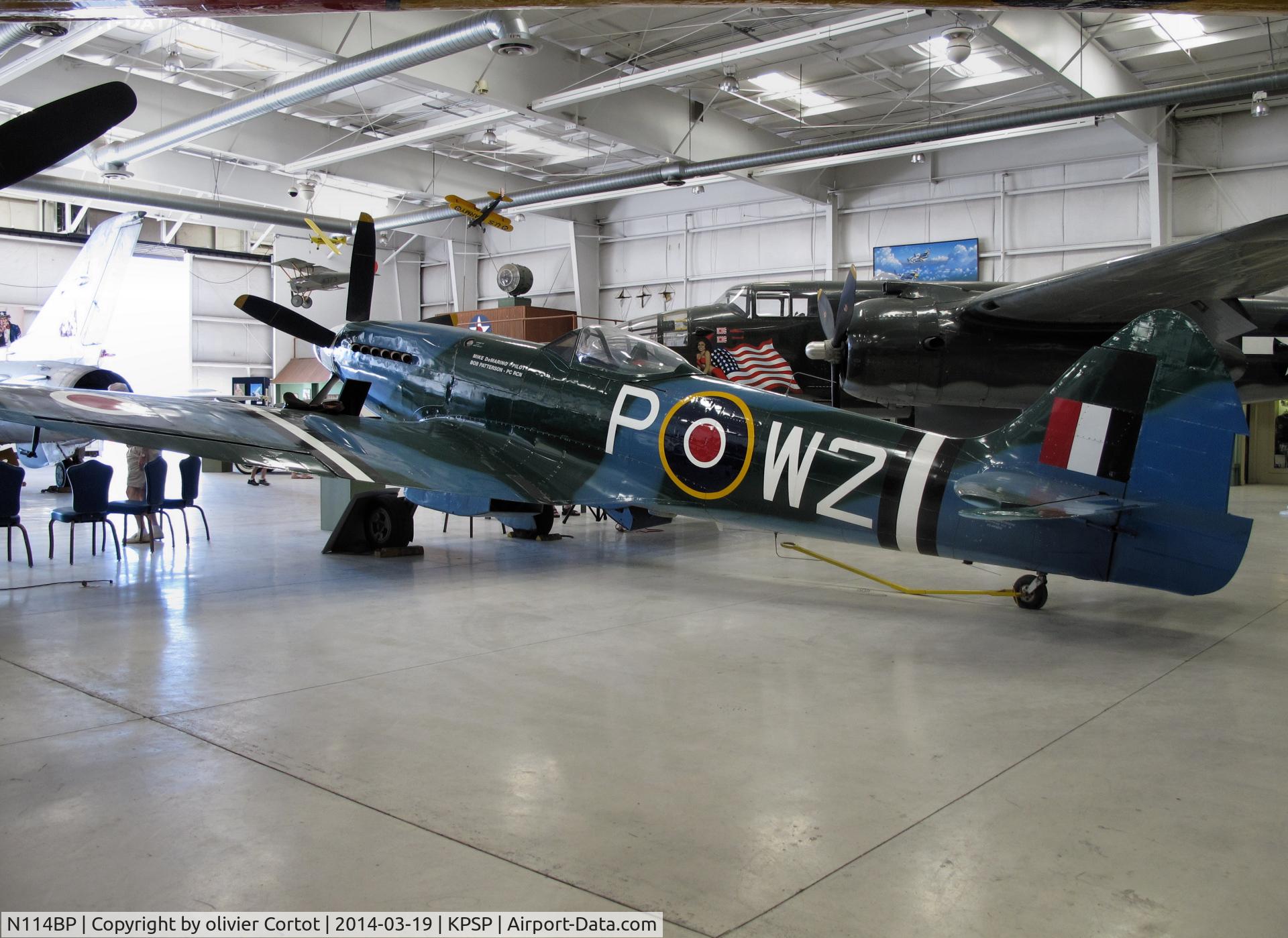 N114BP, 1945 Supermarine 379 Spitfire FR.XIVc C/N 6S/648206, deserve a more accurate paint job.
