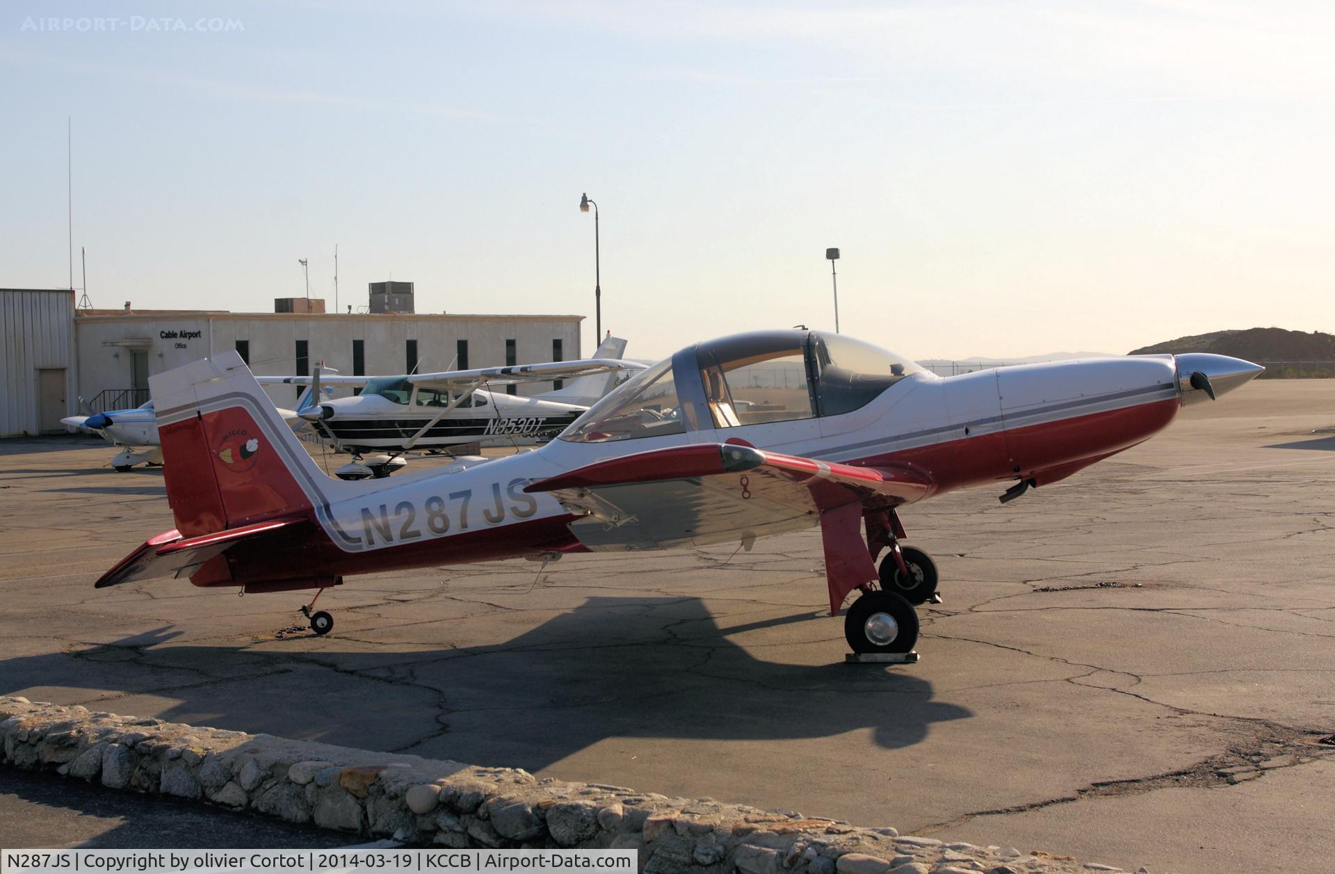 N287JS, 2000 Meyers MAC-145A C/N 307, The sun goes down on Cable airport