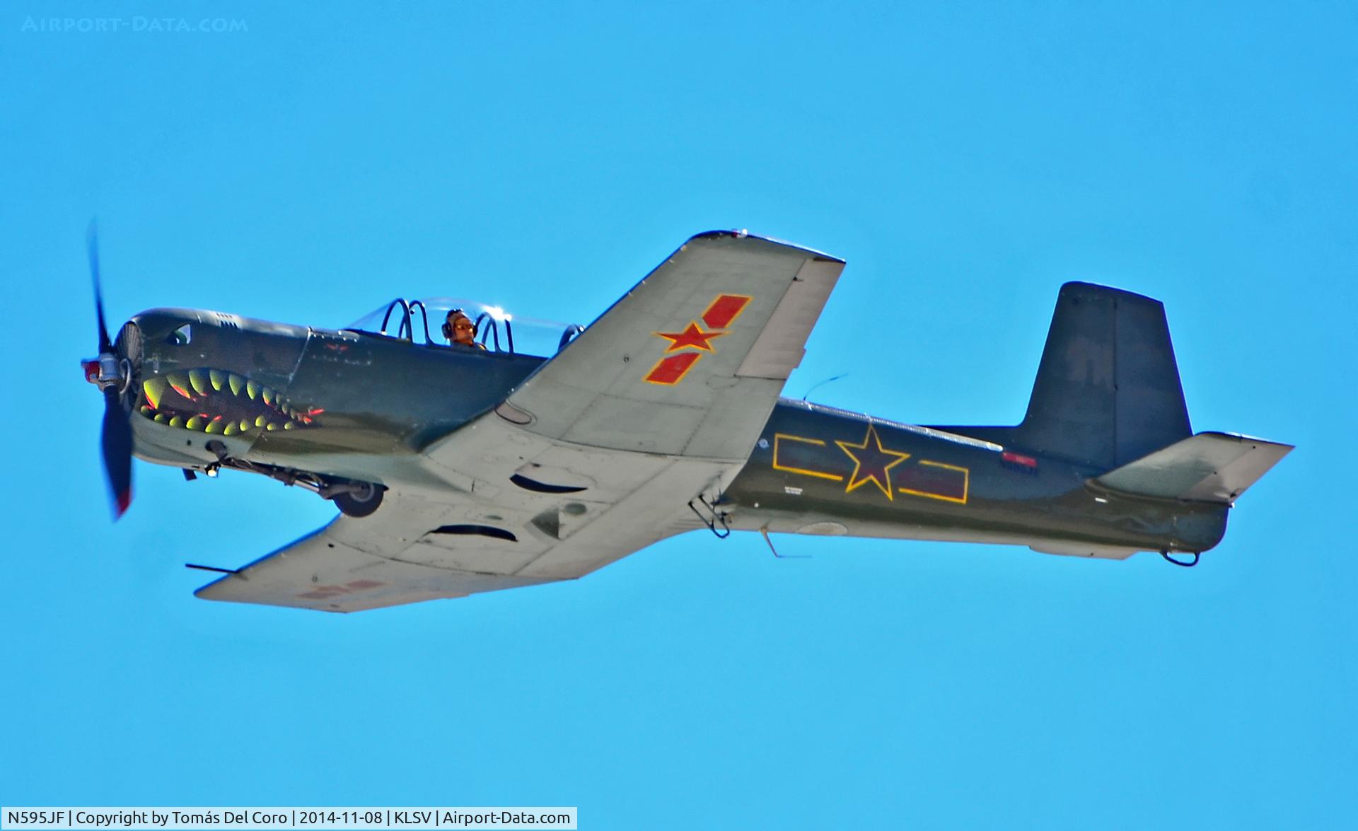 N595JF, 1969 Nanchang CJ-6A C/N 2532051, N595JF  1969 Nanchang CJ-6A C/N 2532051

Las Vegas - Nellis AFB (LSV / KLSV)
Aviation Nation 2014 Air Show
USA - Nevada, November 8, 2014
Photo: TDelCoro