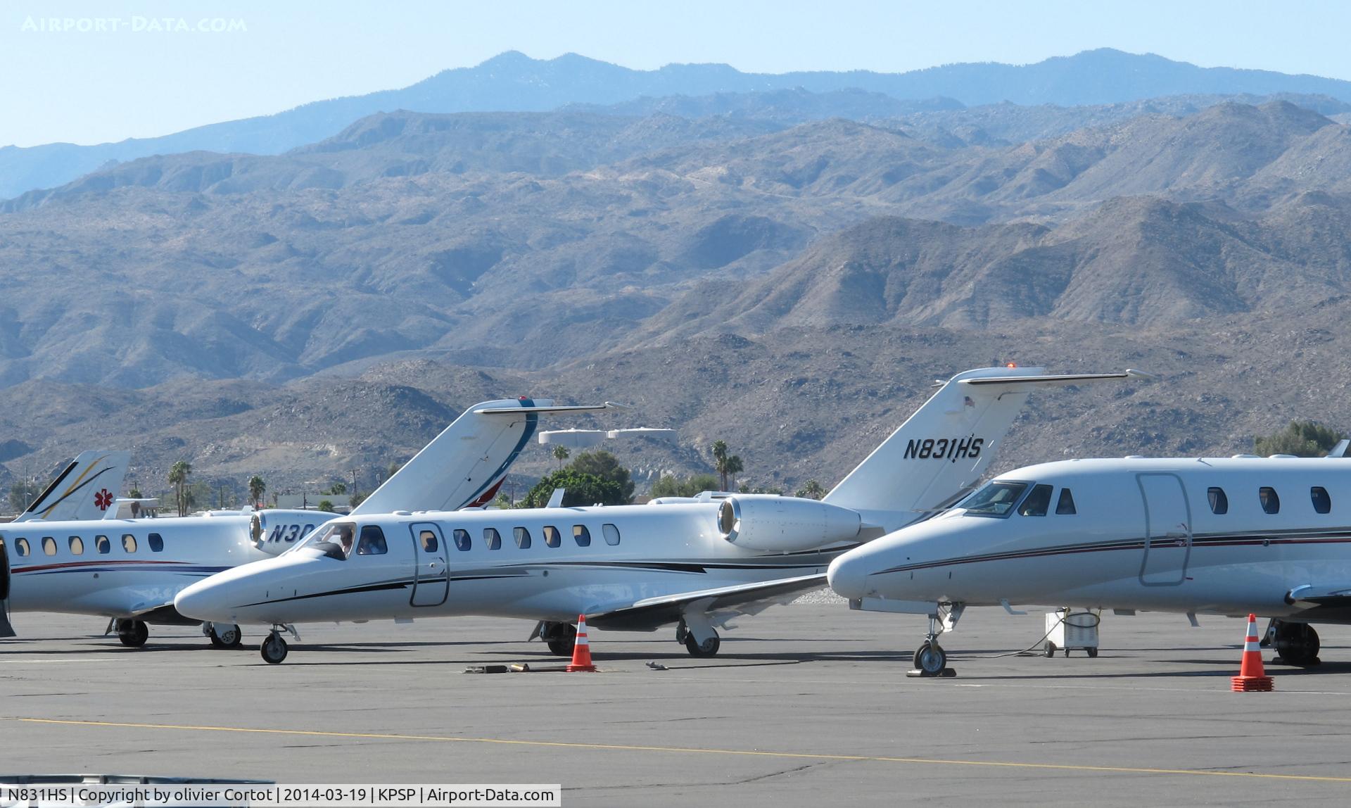 N831HS, 2008 Cessna 525B CitationJet CJ3 C/N 525B-0216, Palm Springs airport