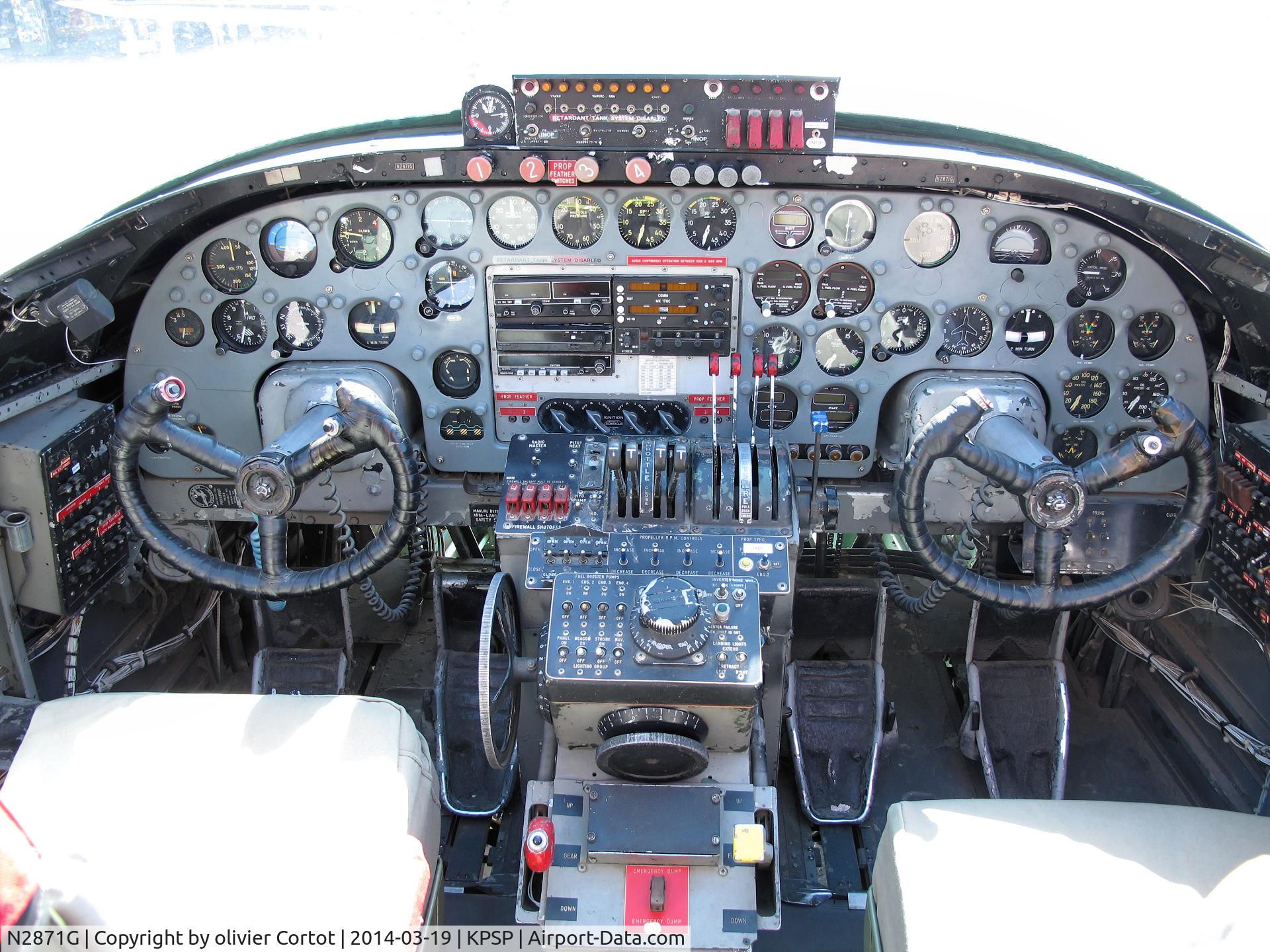 N2871G, Consolidated Vultee P4Y-2 Privateer C/N 66302, the cockpit