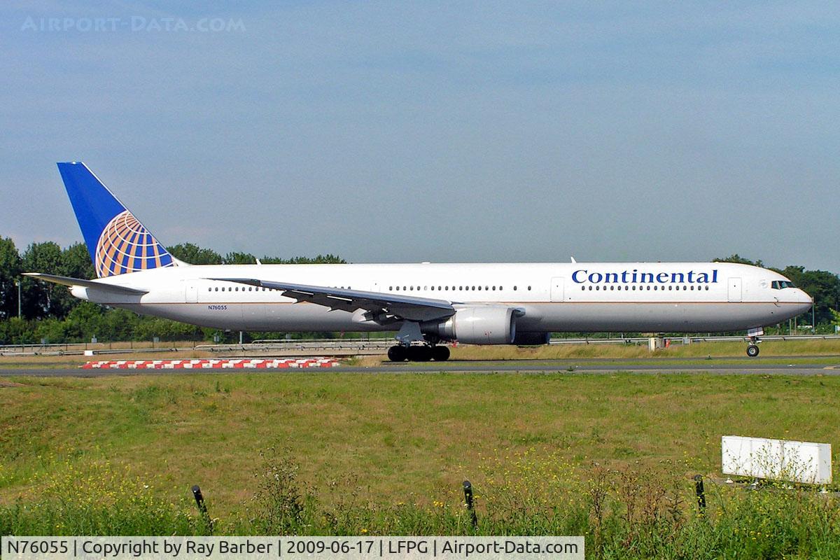 N76055, 2001 Boeing 767-424/ER C/N 29450, Boeing 767-424ER [29450] (Continental Airlines) Paris-Charles De Gaulle~F 17/06/2009