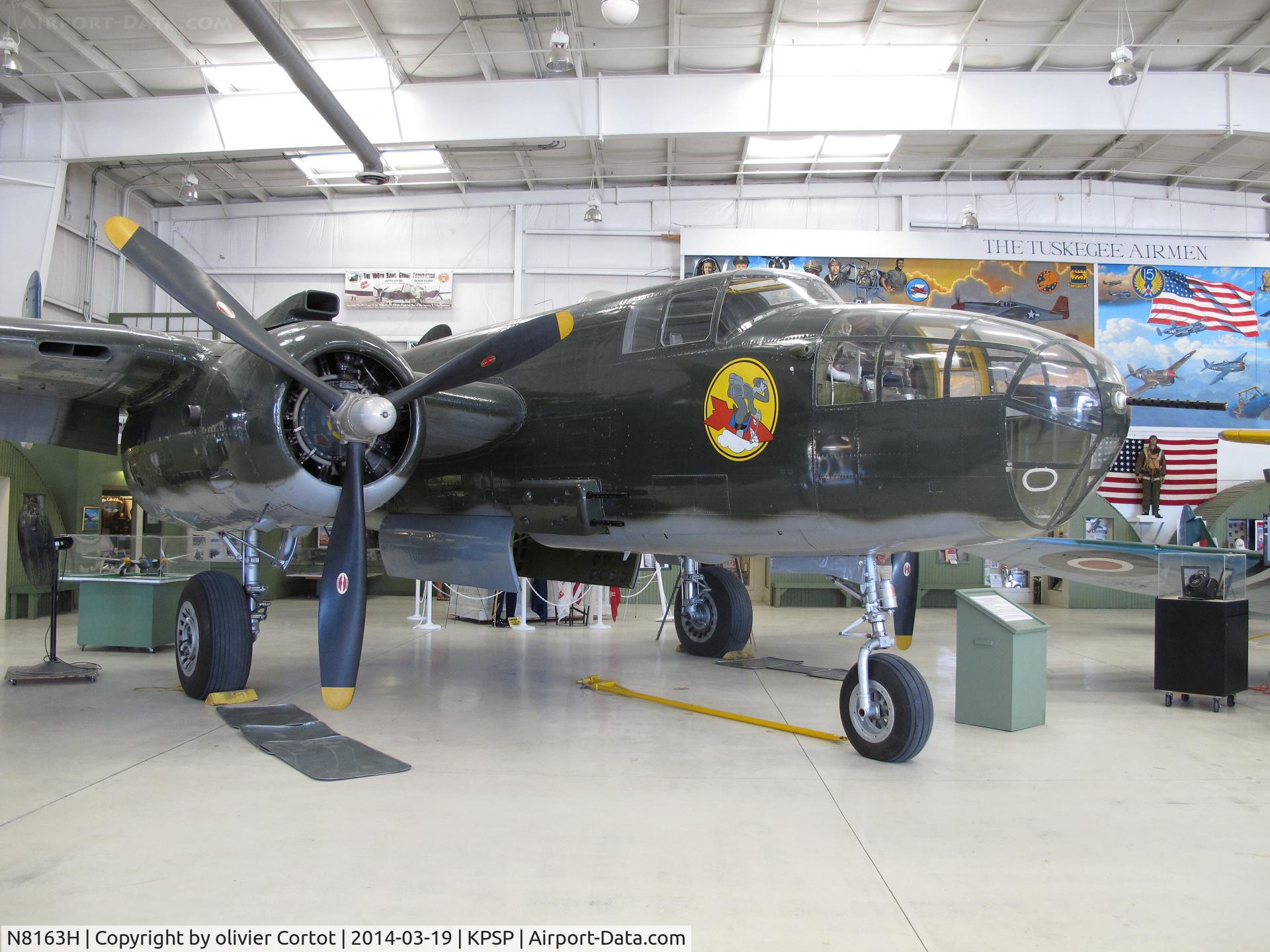 N8163H, 1944 North American B-25N Mitchell C/N 108-47501, Palm Springs air museum