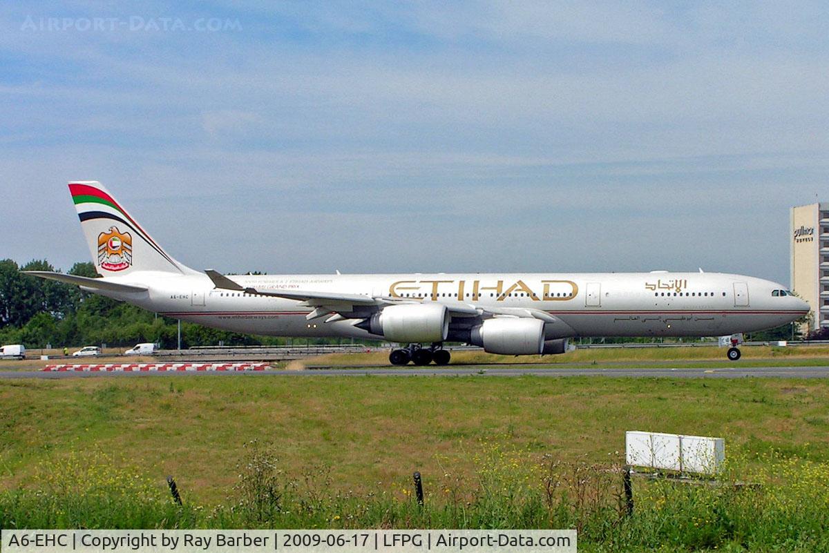 A6-EHC, 2006 Airbus A340-541 C/N 761, Airbus A340-541 [761] (Etihad Airways) Paris-Charles De Gaulle~F 17/06/2009