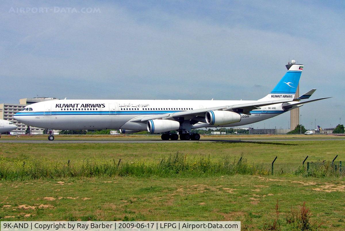 9K-AND, 1995 Airbus A340-313 C/N 104, Airbus A340-313 [104] (Kuwait Airways) Paris-Charles De Gaulle~F 17/06/2009