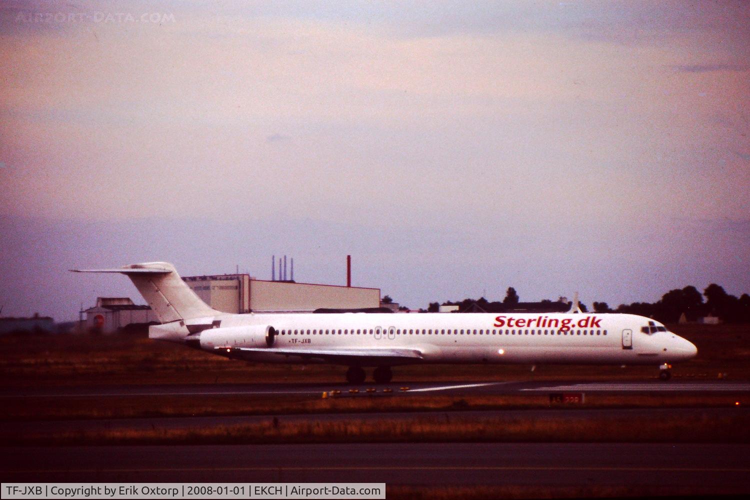 TF-JXB, 1989 McDonnell Douglas MD-82 (DC-9-82) C/N 49909, TF-JXB while leased to Sterling. CPH JUL06