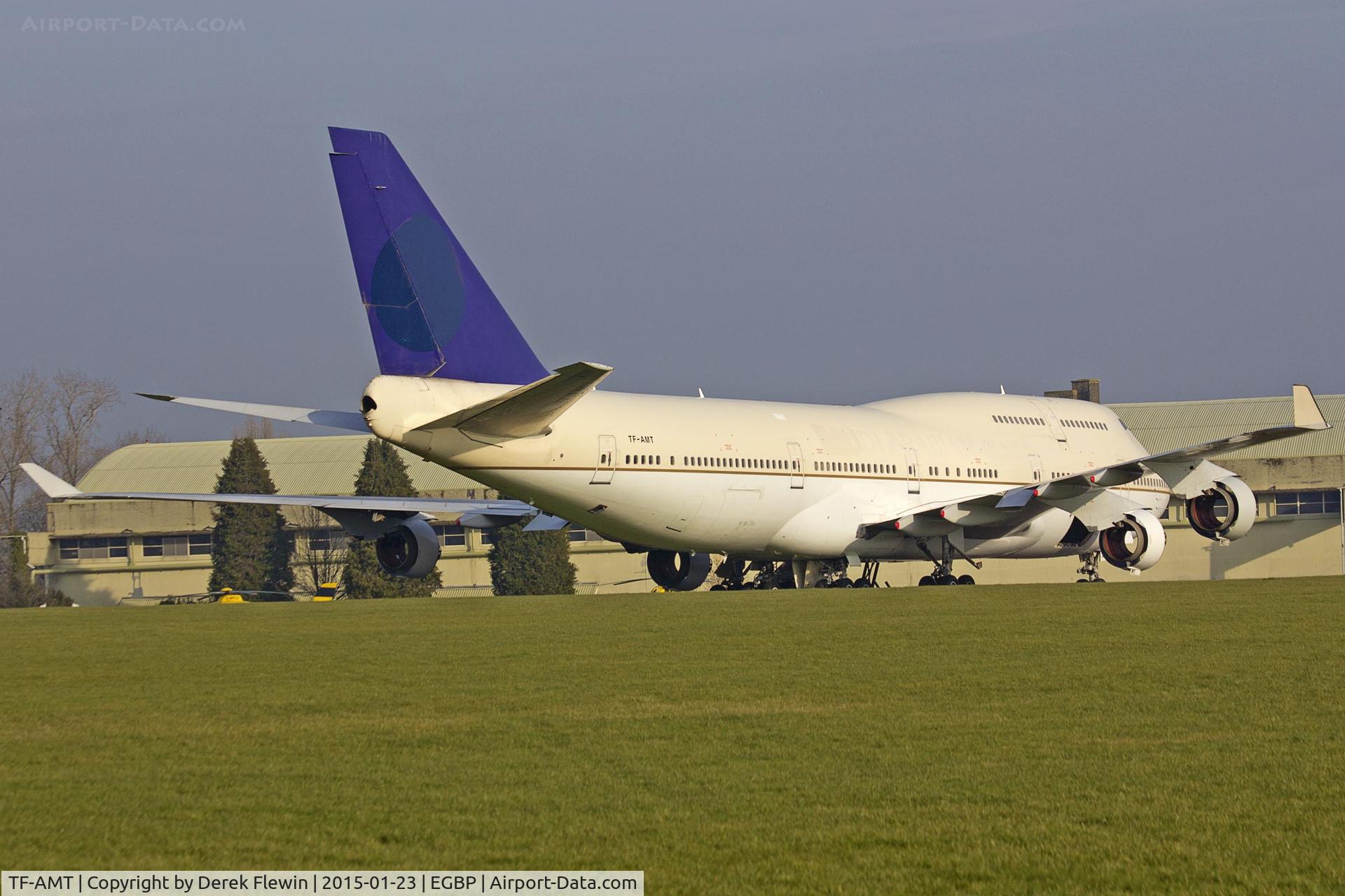 TF-AMT, 1991 Boeing 747-481 C/N 25135, 747-481, ex Saudi Arabian Airlines, previously JA8097, stored.