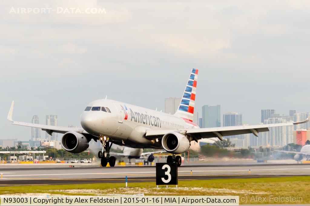 N93003, 2013 Airbus A319-115 C/N 5704, Miami