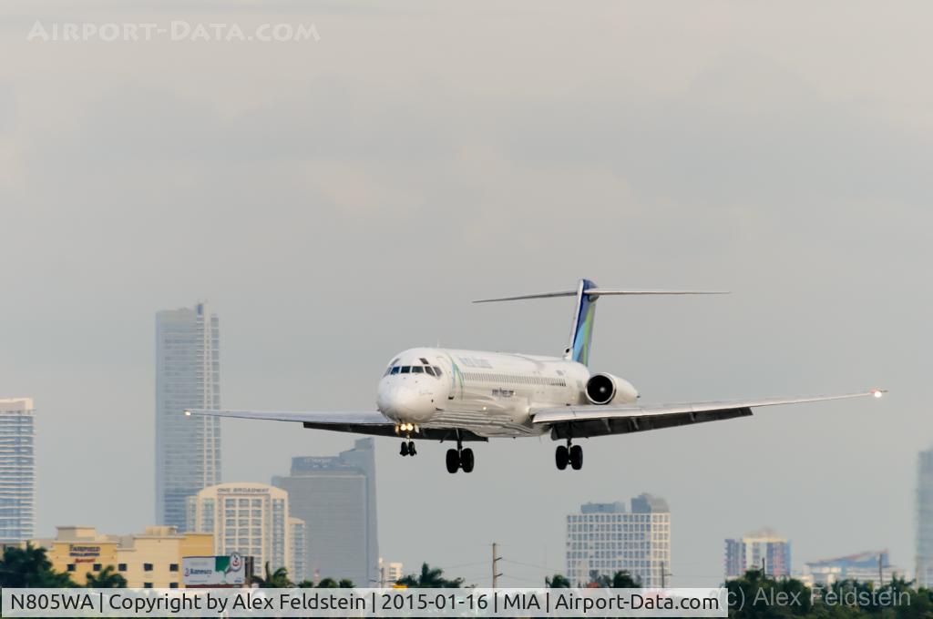 N805WA, 1996 McDonnell Douglas MD-83 (DC-9-83) C/N 53470, Miami