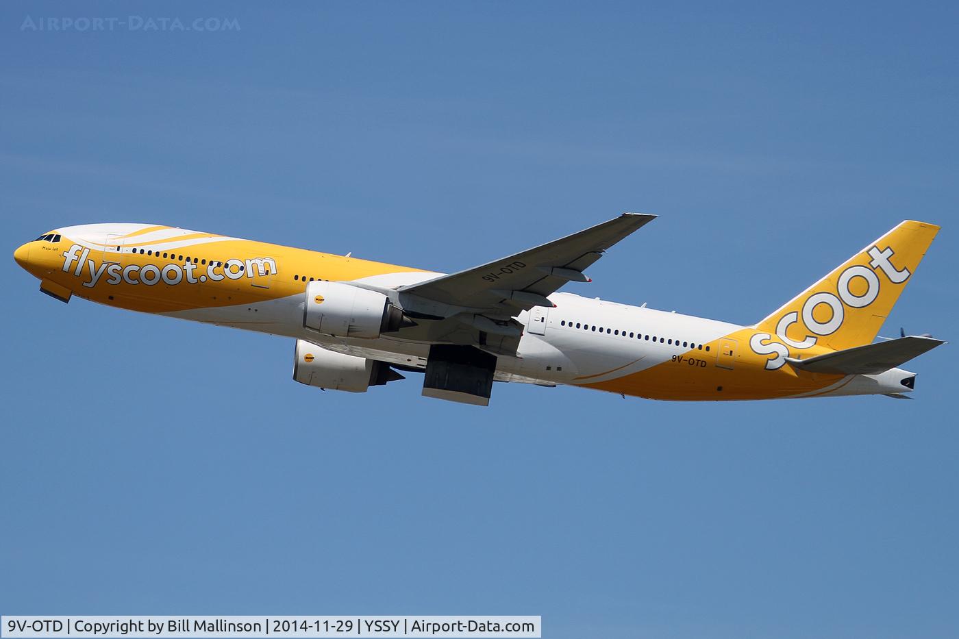 9V-OTD, 1997 Boeing 777-212/ER C/N 28510, SCOOTER RETURNING TO SIN