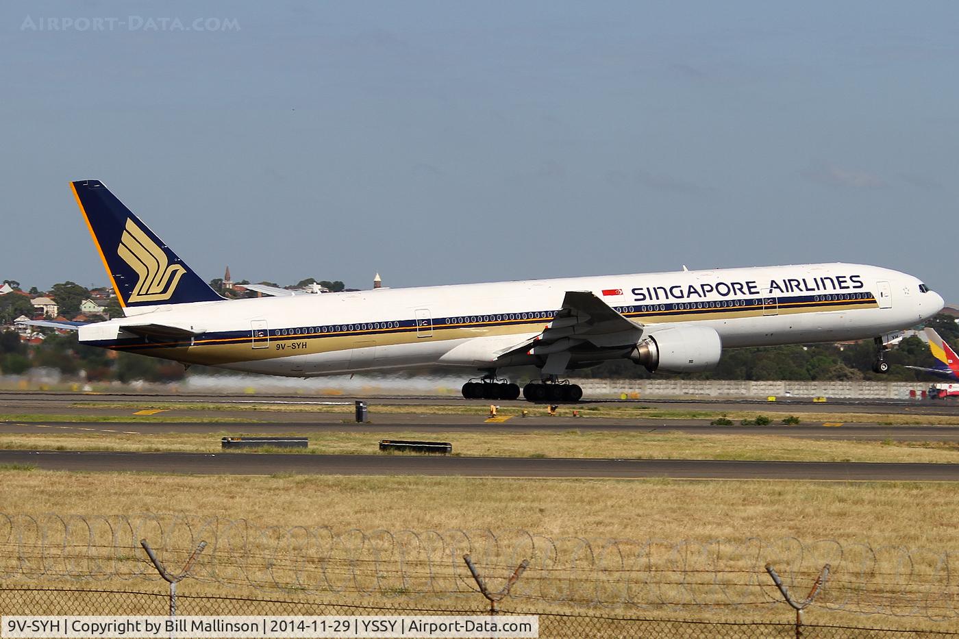 9V-SYH, 2002 Boeing 777-312 C/N 32317, AWAY TO SIN FROM 34L