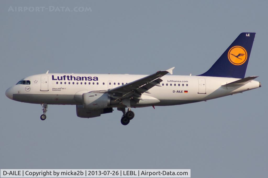 D-AILE, 1996 Airbus A319-114 C/N 627, Landing