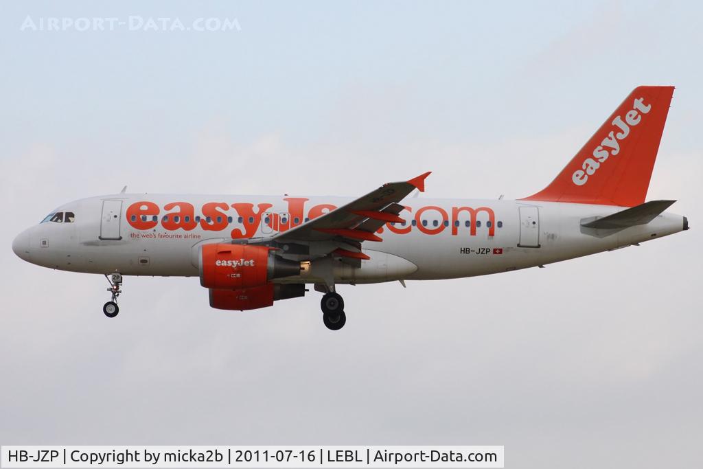 HB-JZP, 2005 Airbus A319-111 C/N 2427, Landing