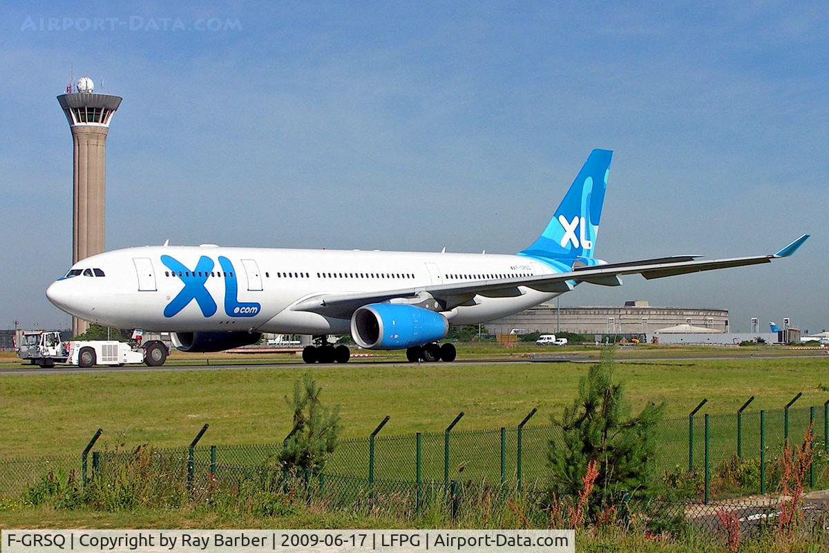 F-GRSQ, 2002 Airbus A330-243 C/N 501, Airbus A330-243 [501] (XL Airways France) Paris-Charles De Gaulle~F 17/06/2009