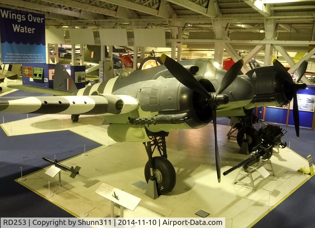 RD253, Bristol Beaufighter TF.X C/N Not found RD253, Preserved inside London - RAF Hendon Museum