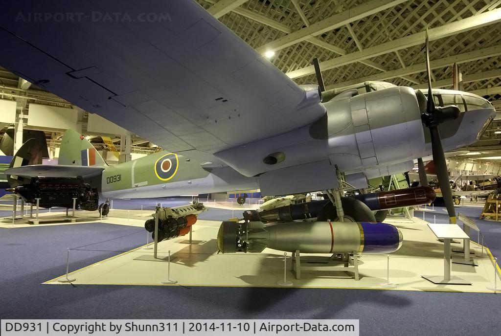DD931, Bristol Beaufort VIII C/N Composite, Preserved inside London - RAF Hendon Museum