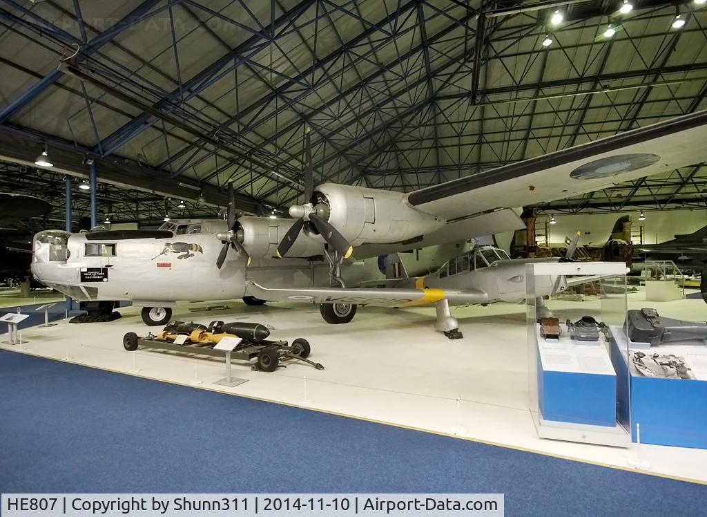 HE807, Consolidated B-24 Liberator C/N 6707L, Preserved inside London - RAF Hendon Museum
