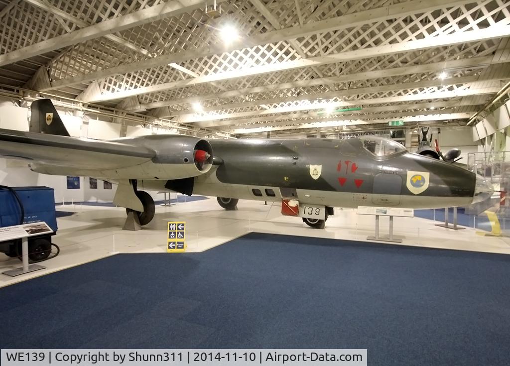 WE139, 1953 English Electric Canberra PR.3 C/N EEP71110, Preserved inside London - RAF Hendon Museum