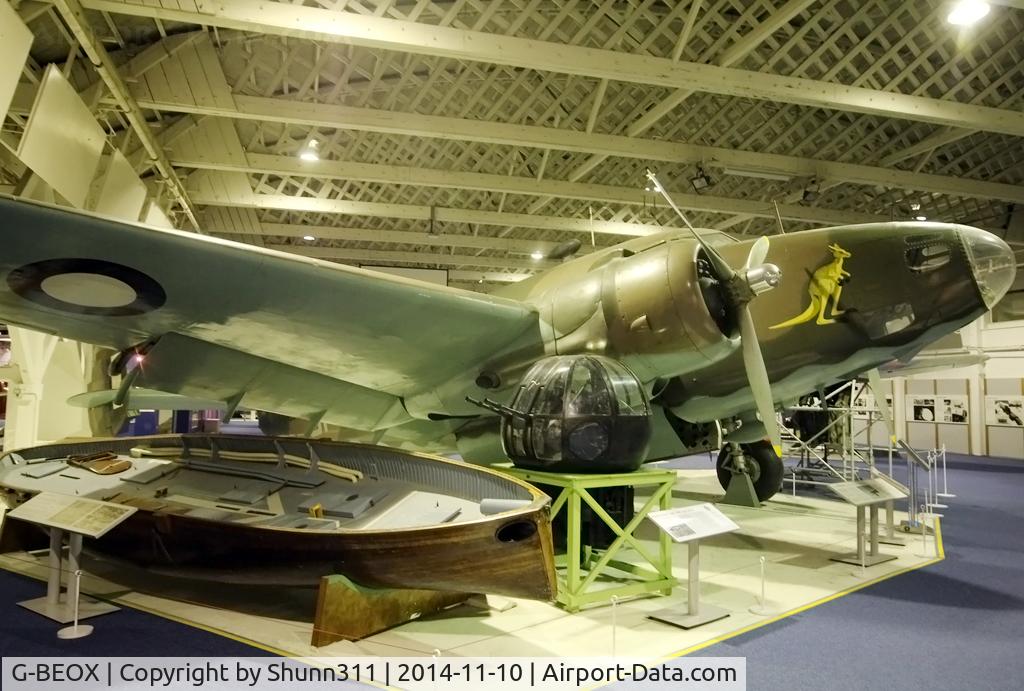 G-BEOX, Lockheed Hudson IV C/N 6464, Preserved inside London - RAF Hendon Museum