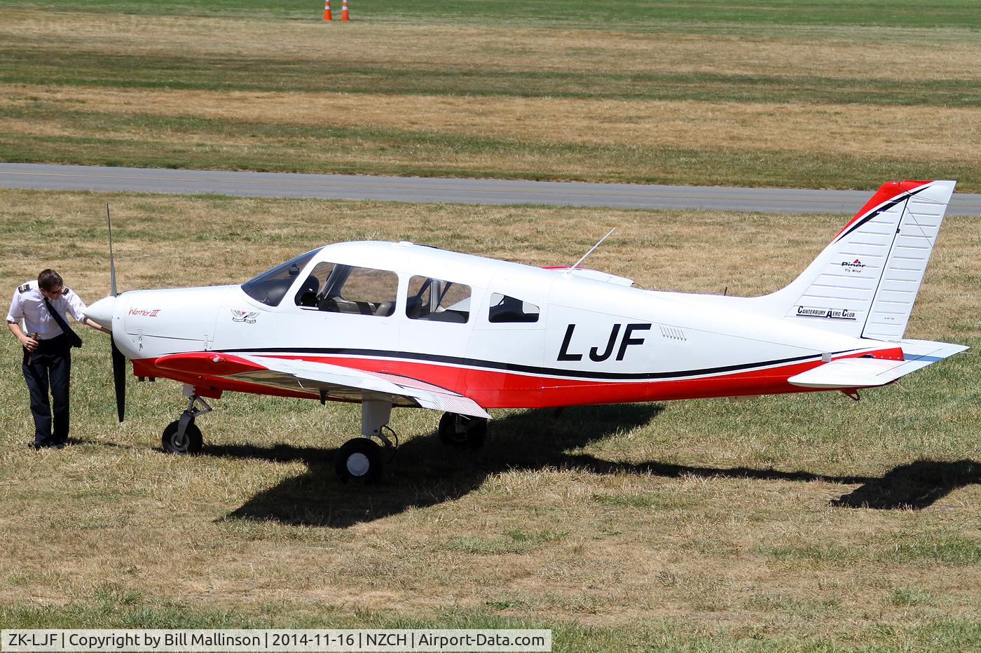 ZK-LJF, 2008 Piper PA-28-161 Warrior C/N 2842320, readying for next flight