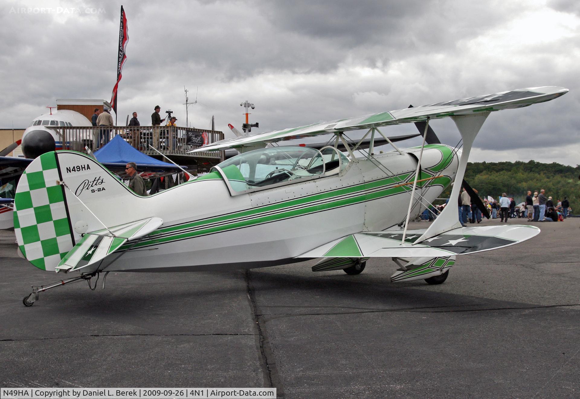N49HA, 1979 Aerotek Pitts S-2A Special C/N 2193, Caught this little beauty at the 2009 Greenwood Lake airshow.