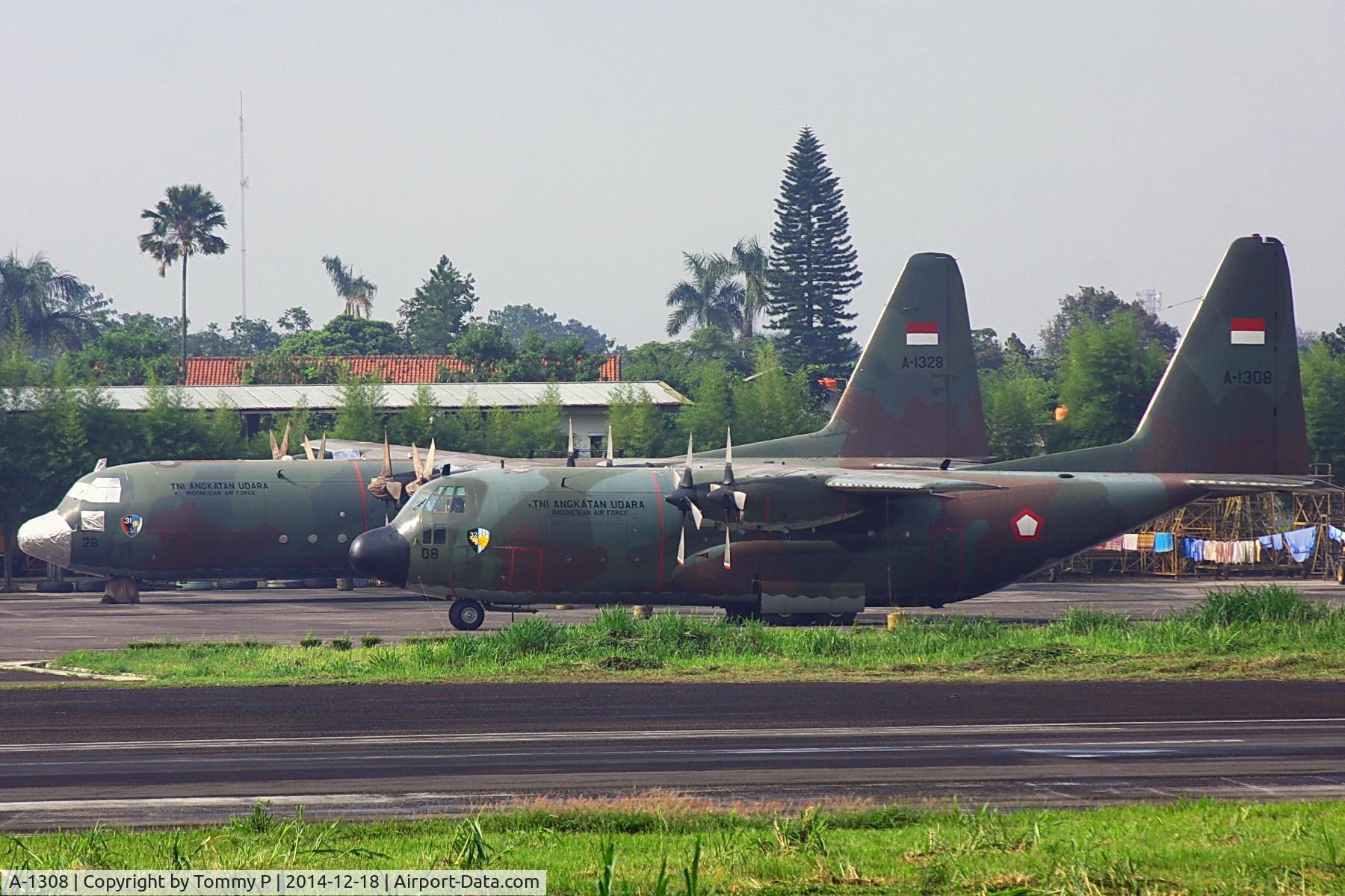 A-1308, 1961 Lockheed C-130B Hercules C/N 282-3601, After Engine service at Husein Sastranegara Air Force Base