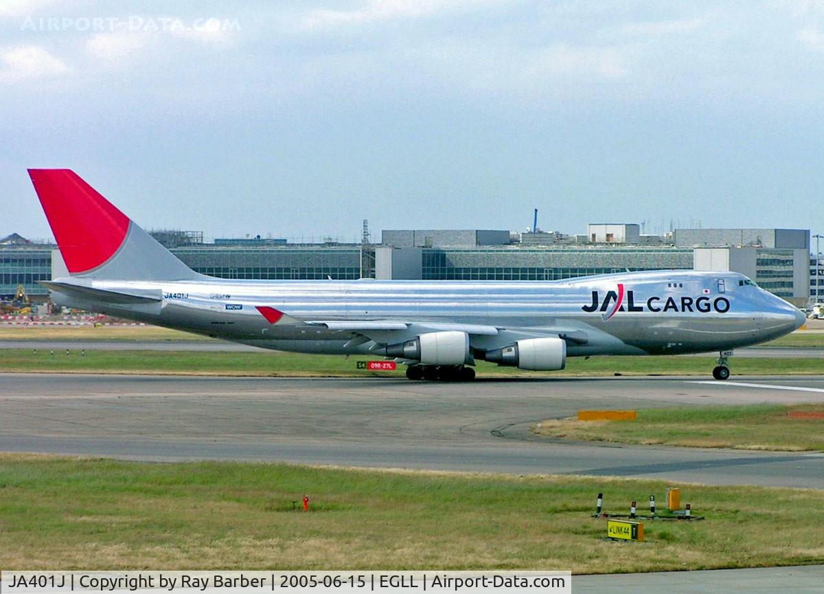 JA401J, 2004 Boeing 747-446F (SCD) C/N 33748, Boeing 747-446F [33748] (Japan Airlines Cargo) Heathrow~G 15/06/2005