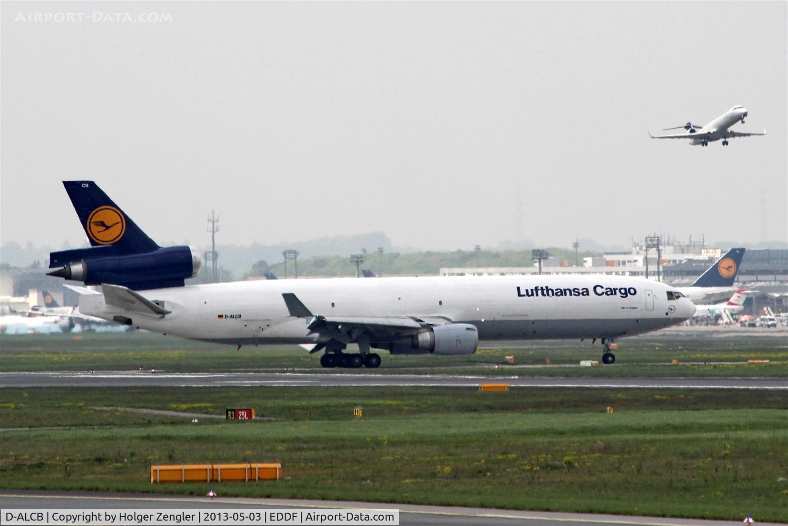 D-ALCB, 1998 McDonnell Douglas MD-11F C/N 48782, One of Lufthansa´s last old parcel carrier on taxi to parking position...