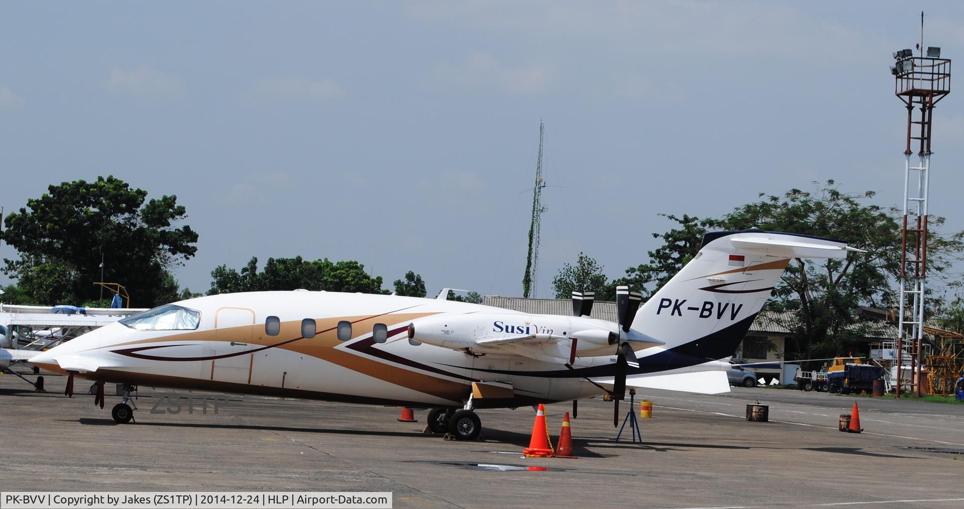 PK-BVV, Piaggio P-180 Avanti C/N 1209, Took this photo while walking to a aircraft I was boarding.