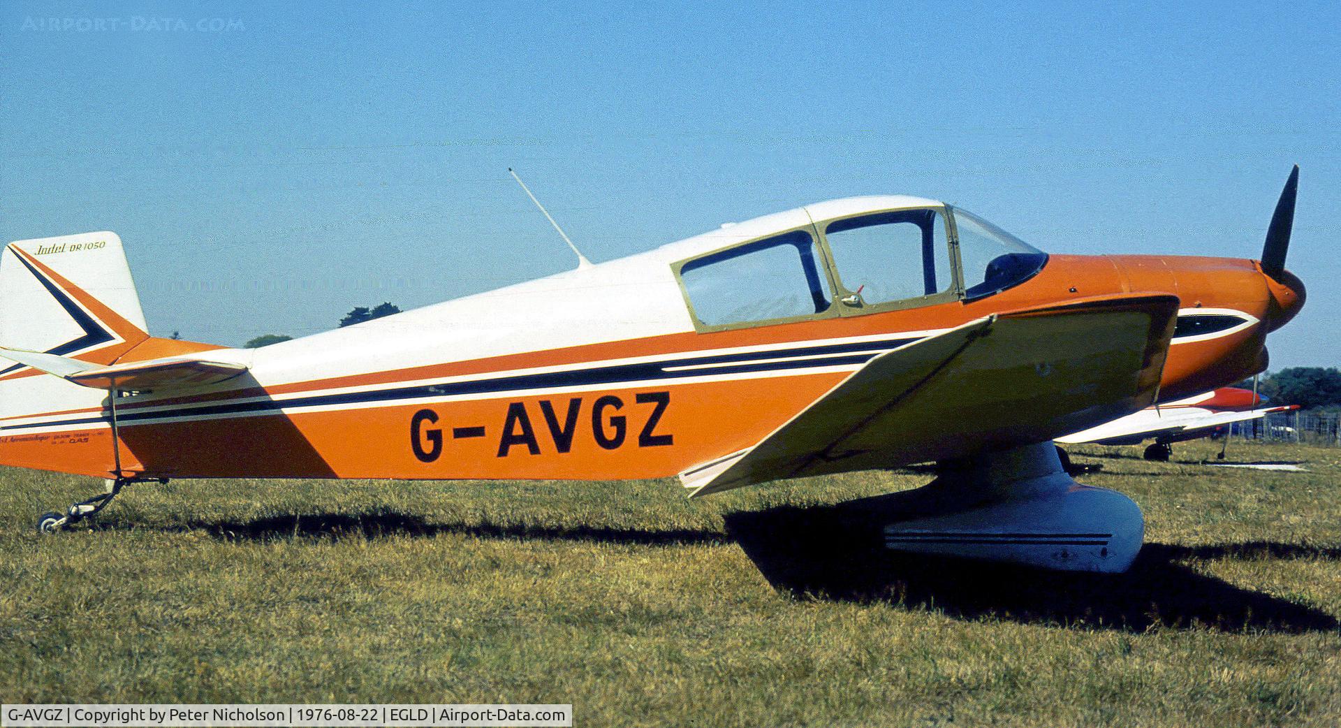 G-AVGZ, 1962 CEA Jodel DR.1050 Ambassadeur C/N 341, DR.1050 Ambassadeur as seen at Denham in the Summer of 1976.