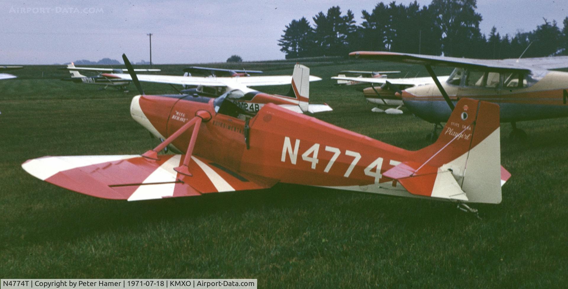 N4774T, Stits SA-3A Playboy C/N P612, Monticello, Iowa