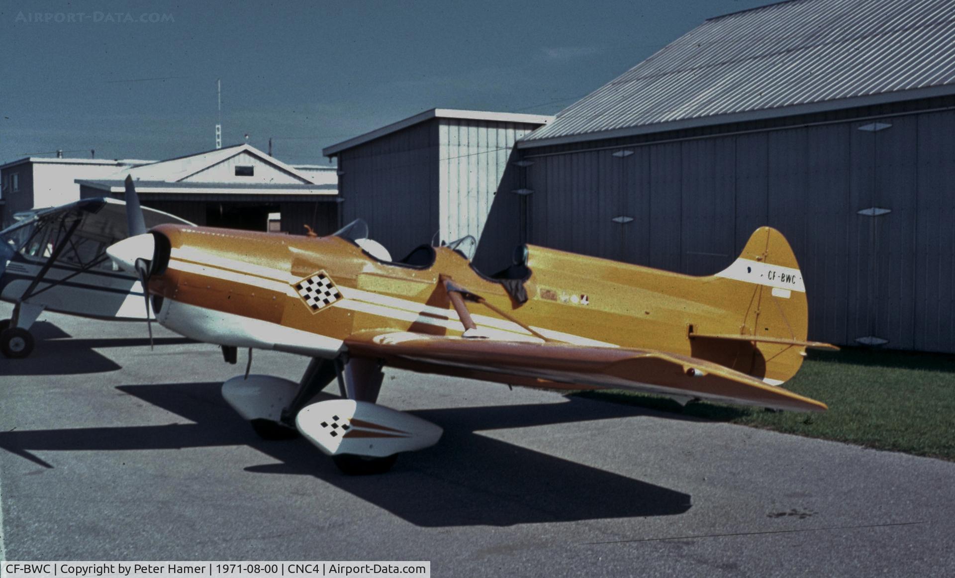 CF-BWC, 1969 Spezio Sport DAL-1 Tuholer C/N MA 151, Guelph, Ontario