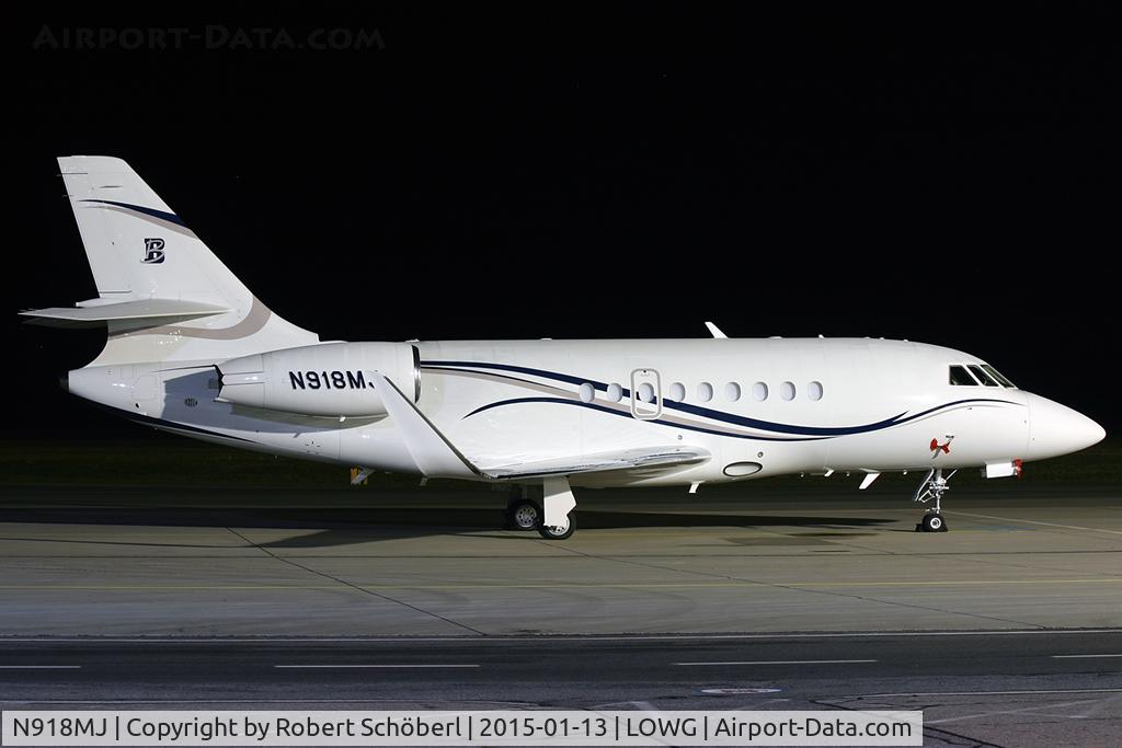 N918MJ, 2013 Dassault Falcon 2000EX C/N 270, N918MJ @ LOWG