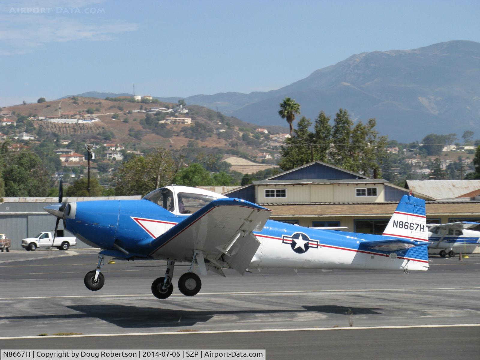 N8667H, 1947 North American Navion C/N NAV-4-667, 1947 North American NAVION, Continental IO-520 285 Hp upgrade, Young Eagles Flight, landing Rwy 22