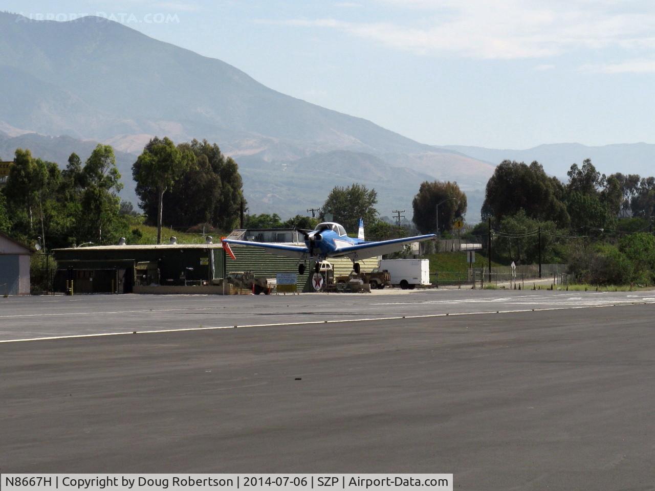 N8667H, 1947 North American Navion C/N NAV-4-667, 1947 North American NAVION, Continental IO-520 285 Hp upgrade, Young Eagles Flight, landing Rwy 22