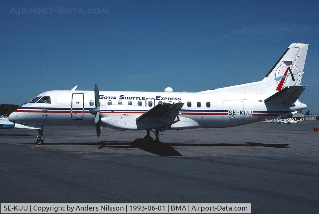 SE-KUU, 1989 Saab 340A C/N 340A-151, Gotia Shuttle Express in Tempelhof Airlines colours.