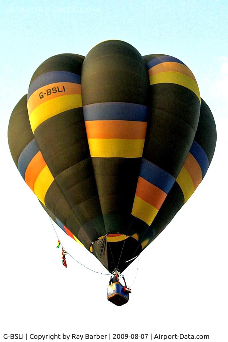 G-BSLI, 1990 Cameron Balloons V-77 C/N 2115, Cameron V-77 HAFB [2115]  Ashton Court-Bristol~G 07/08/2009