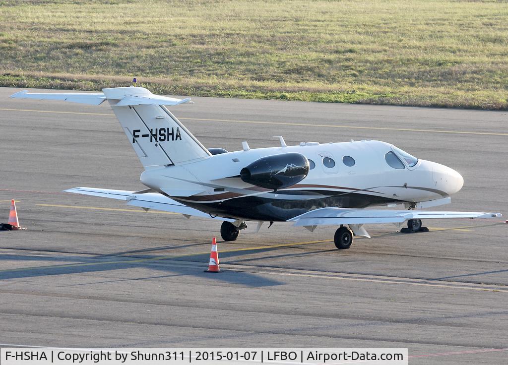 F-HSHA, 2012 Cessna 510 Citation Mustang Citation Mustang C/N 510-0413, Parked at the General Aviation area...