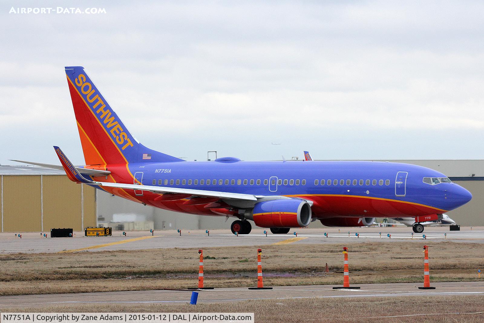 N7751A, 2008 Boeing 737-7BD C/N 36717, At Dallas Love Field