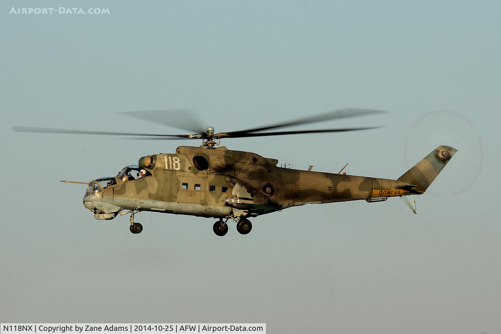 N118NX, Mil MI-24D C/N 150153, At the 2014 Alliance Airshow - Fort Worth, TX