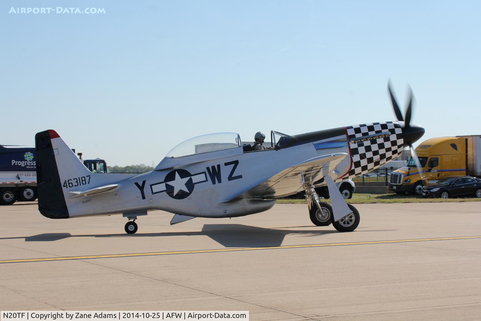 N20TF, 1967 North American (Cavalier) TF-51D Mustang C/N AF67-14866, At the 2014 Alliance Airshow - Fort Worth, TX