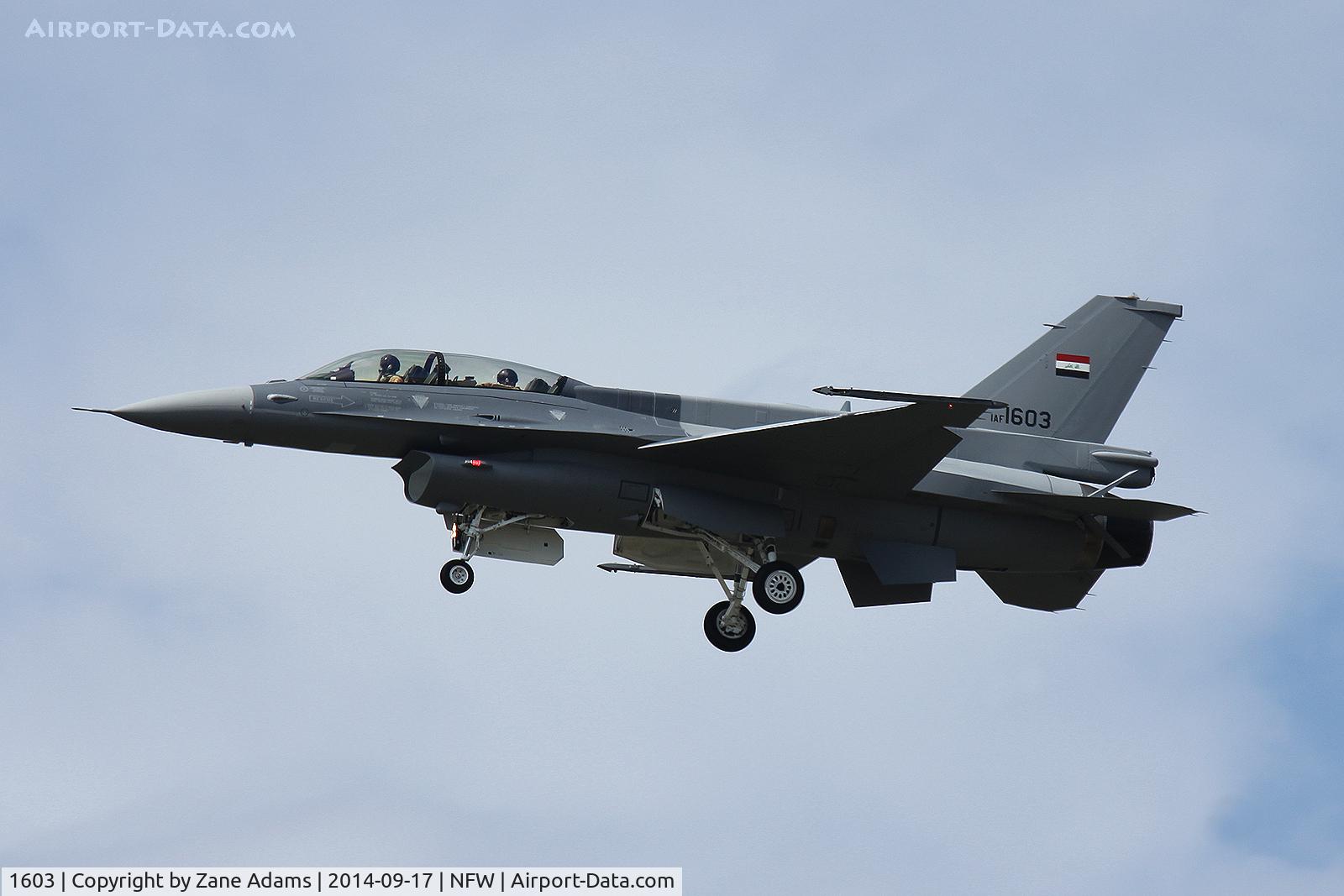 1603, 2014 Lockheed Martin F-16D Fighting Falcon C/N RB-03, Iraqi Air Force F-16D test flight - Lockheed Martin, Fort Worth