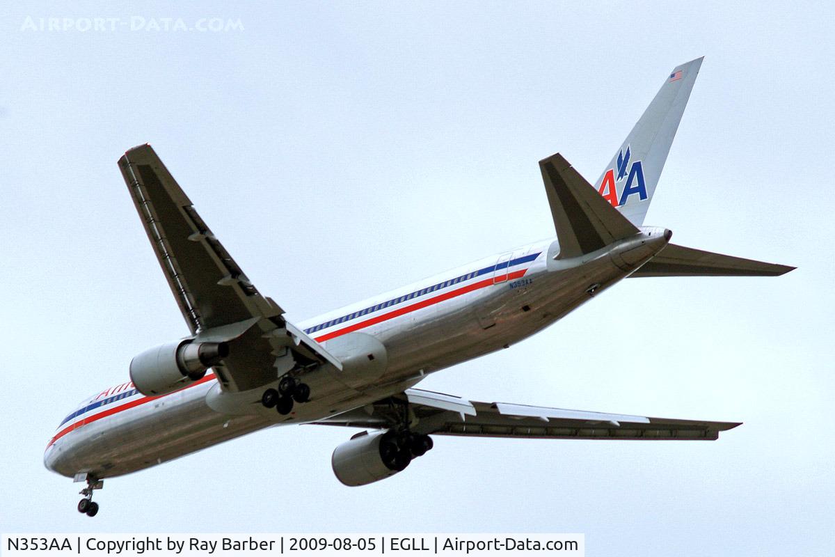 N353AA, 1988 Boeing 767-323 C/N 24034, Boeing 767-323ER [24034] (American Airlines) Home~G 05/08/2009. On approach 27R.