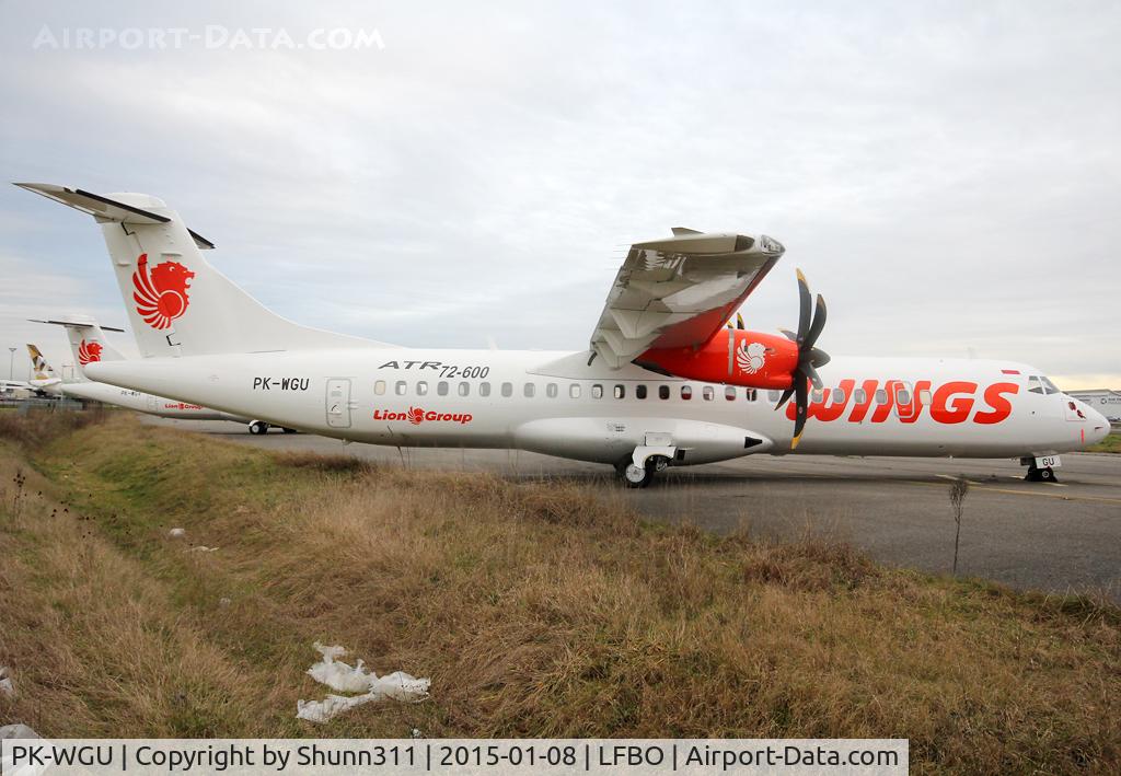 PK-WGU, 2014 ATR 72-600 C/N 1225, Still stored @ LFBO at Latecoere Aeroservices facility