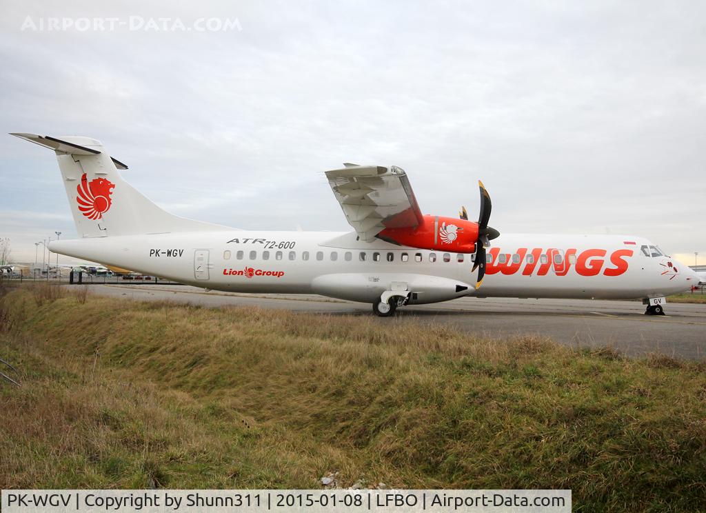 PK-WGV, 2014 ATR 72-600 (72-212A) C/N 1227, Still stored @ LFBO at Latecoere Aeroservices facility...