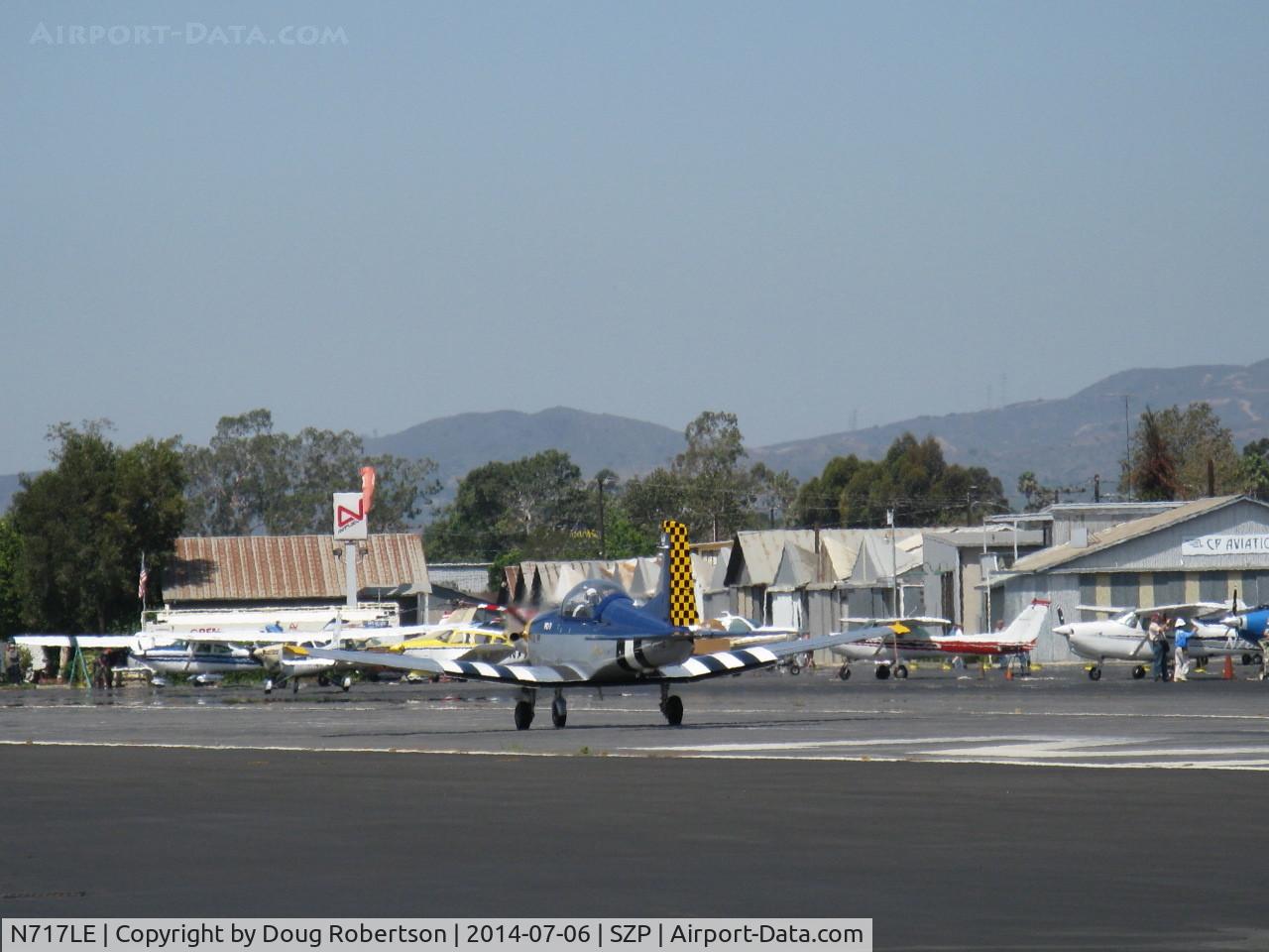 N717LE, 1988 Pilatus PC-7 C/N 549, 1988 Pilatus PC-7 Turbo Trainer, P&W PT6A-25A Turboprop of 550 shp with 3-blade prop, standard class warbird, takeoff roll Rwy 22