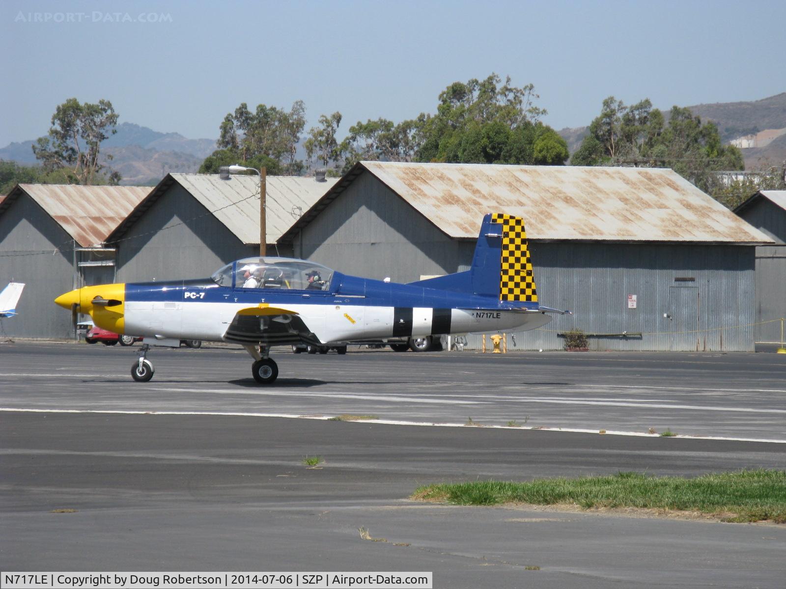 N717LE, 1988 Pilatus PC-7 C/N 549, 1988 Pilatus PC-7 Turbo Trainer, P&W-PT6A-25A Turboprop 550 shp with 3-blade prop, standard class warbird, taking the active