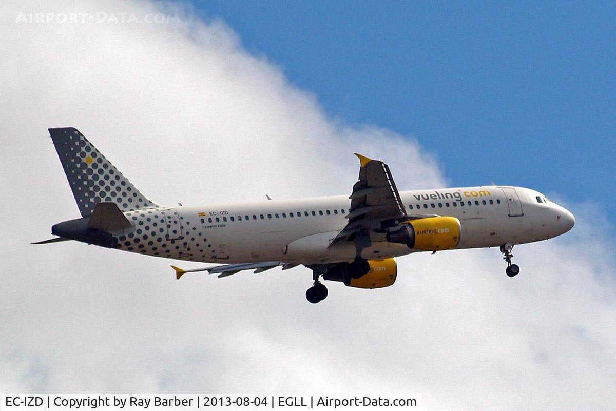 EC-IZD, 2004 Airbus A320-214 C/N 2207, Airbus A320-214 [2207] (Vueling Airlines) Home~G 04/08/2013. On approach 27L.