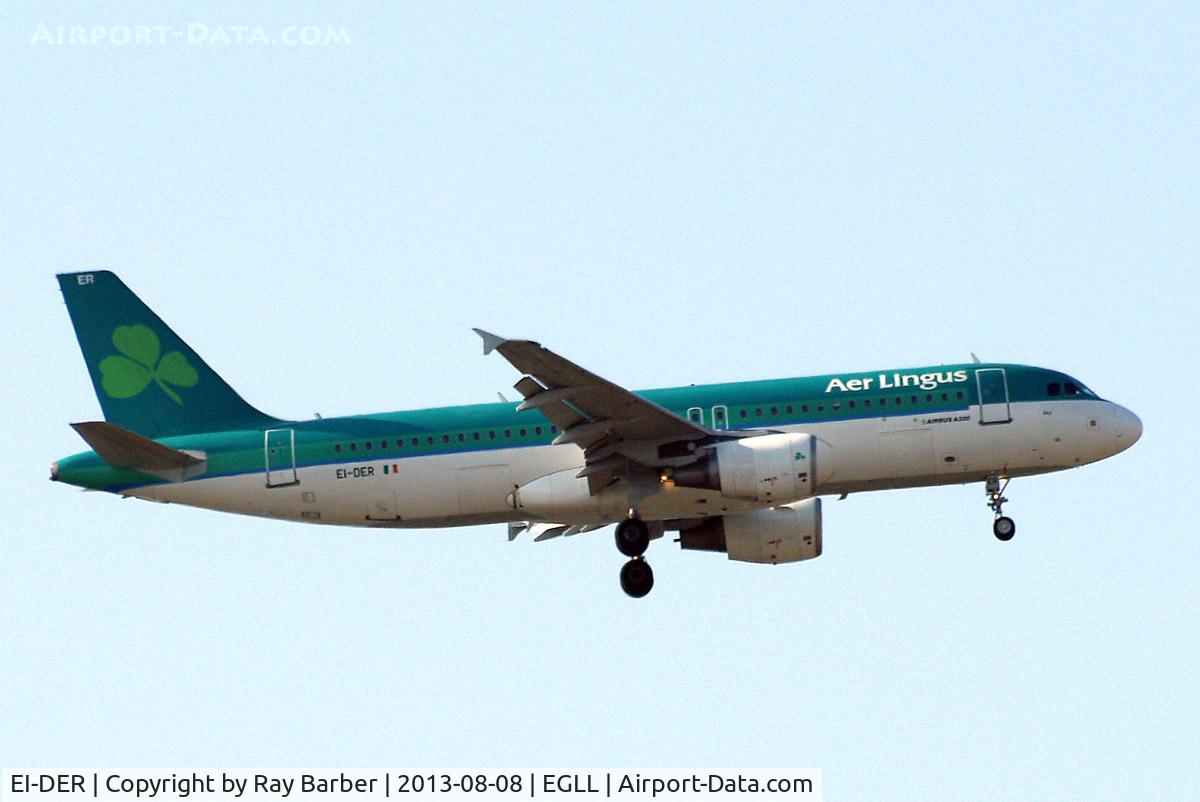 EI-DER, 2005 Airbus A320-214 C/N 2583, Airbus A320-214 [2583] (Aer Lingus) Home~G 08/08/2013. On approach 27L.